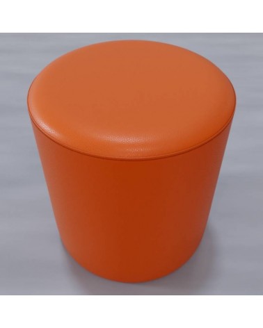 POUF_cerchio_arancione