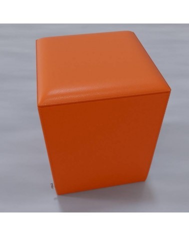 POUF_quadrato_arancione