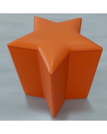POUF_stella_arancione