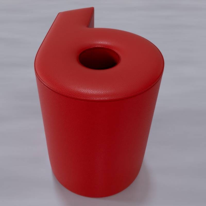 POUF_6_rosso