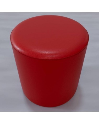 POUF_cerchio_rosso