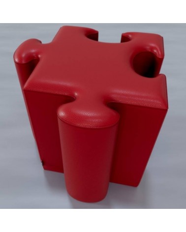 POUF_puzzle_rosso