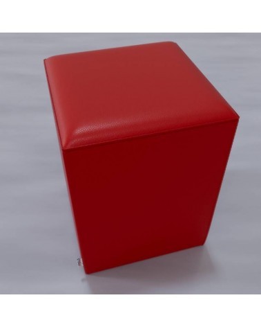 POUF_quadrato_rosso