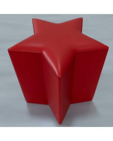 POUF_stella_rosso
