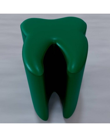 POUF_dente_verde