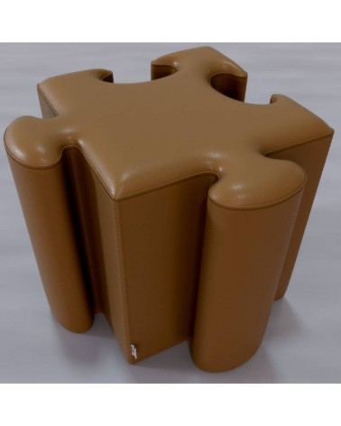 POUF_puzzle_marrone