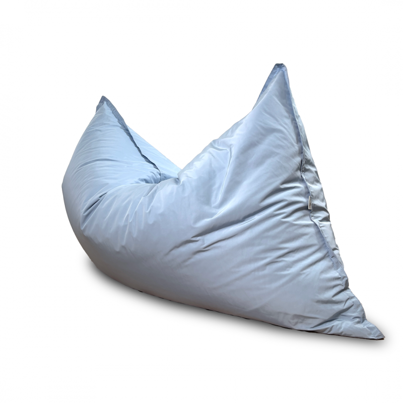 Pouf azzurro a sacco - pouf colorato - cuscino gigante di design